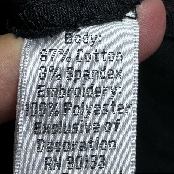 Vintage NWOT Quaker Factory Black Embroidered Dragon Fly Zip Front POCKET - Picture 8 of 9